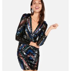 Express Sequin Dress NWT sz L